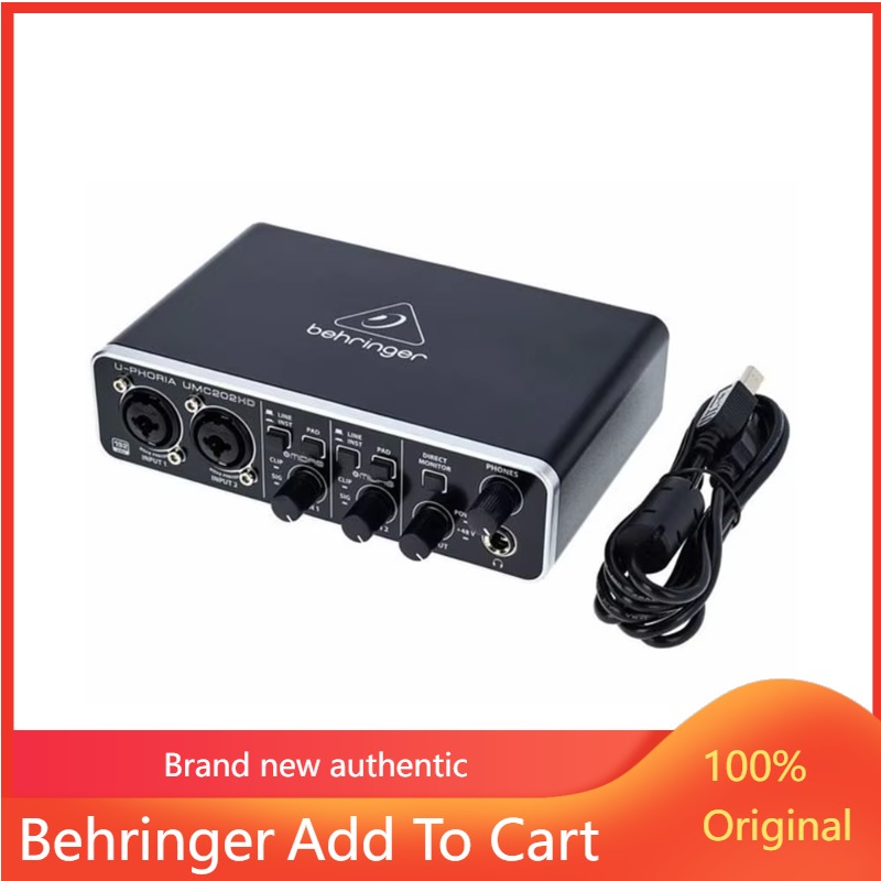 Sound Card Usb - 2026 Behringer U-Phoria UMC202HD Sound Card