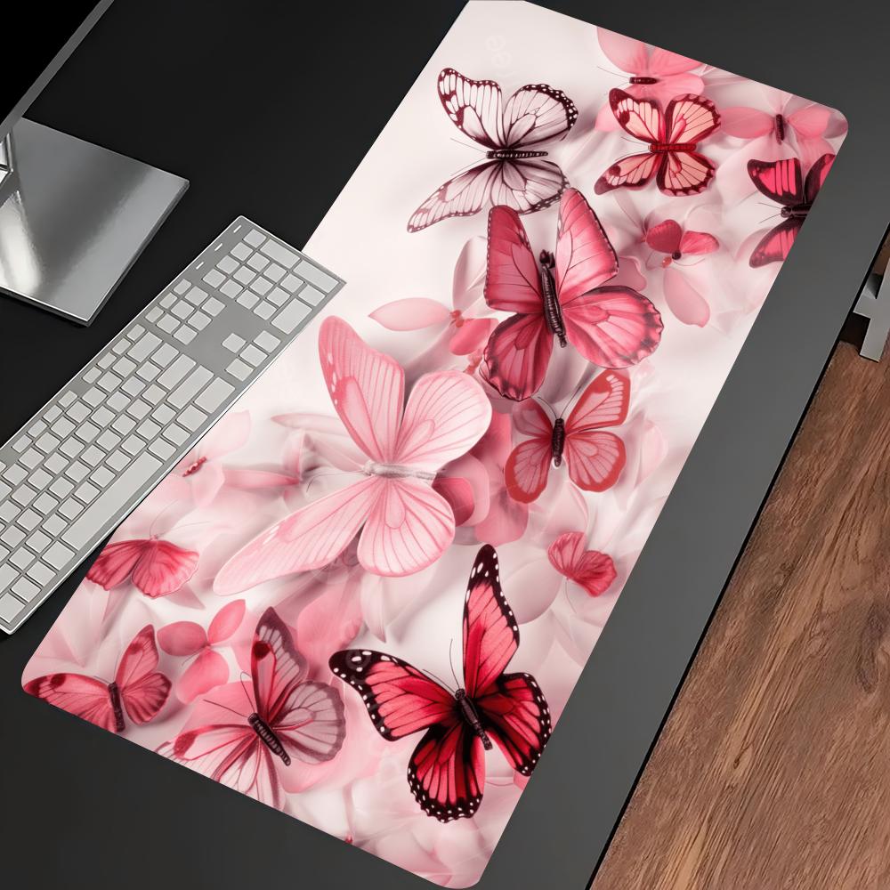 Watercolor Pink Butterfly Larg - Pc Gaming Pink ulasan dan harga