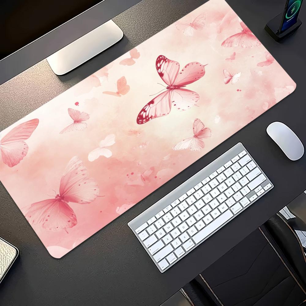 Watercolor Pink Butterfly Larg - Pc Gaming Pink ulasan dan harga