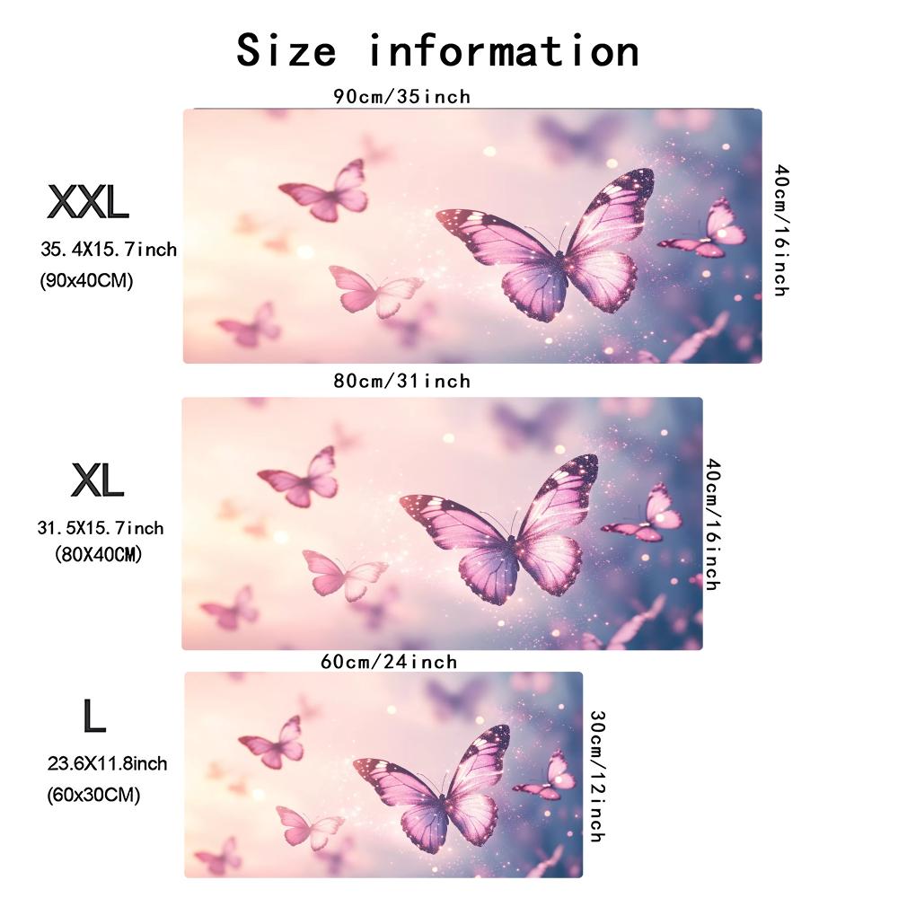 Watercolor Pink Butterfly Larg - Pc Gaming Pink ulasan dan harga