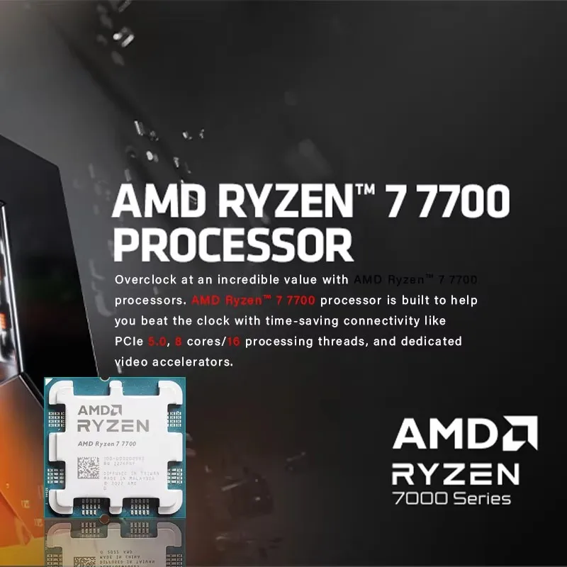 New AMD Ryzen 7 7700 Processor - Pc Gaming Cpu ulasan dan harga