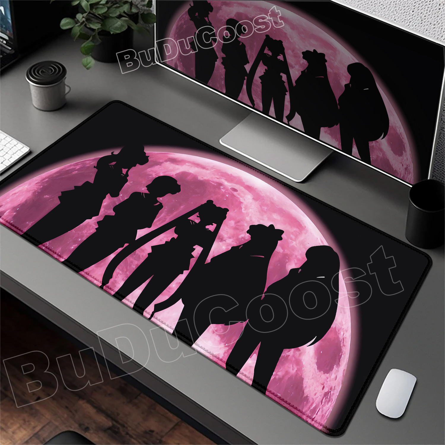Pretty Pink Desk Mat Anime Sai - Pc Gaming Pink ulasan dan harga