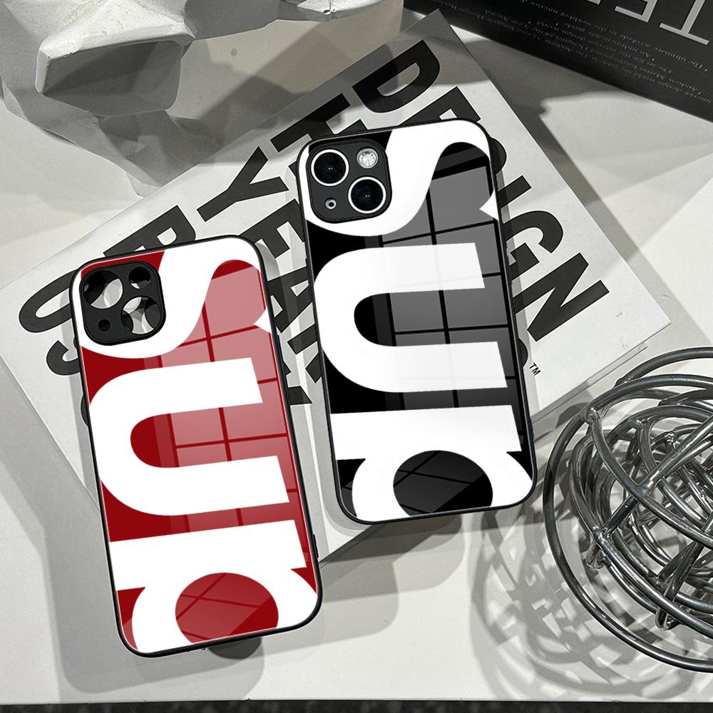 Simple Letter Patterns Phone C - Pc Case Tempered Glass ulasan dan harga