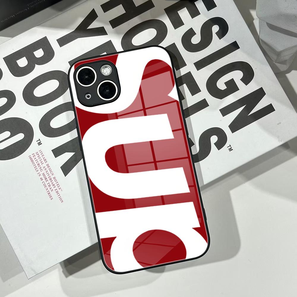 Simple Letter Patterns Phone C - Pc Case Tempered Glass ulasan dan harga
