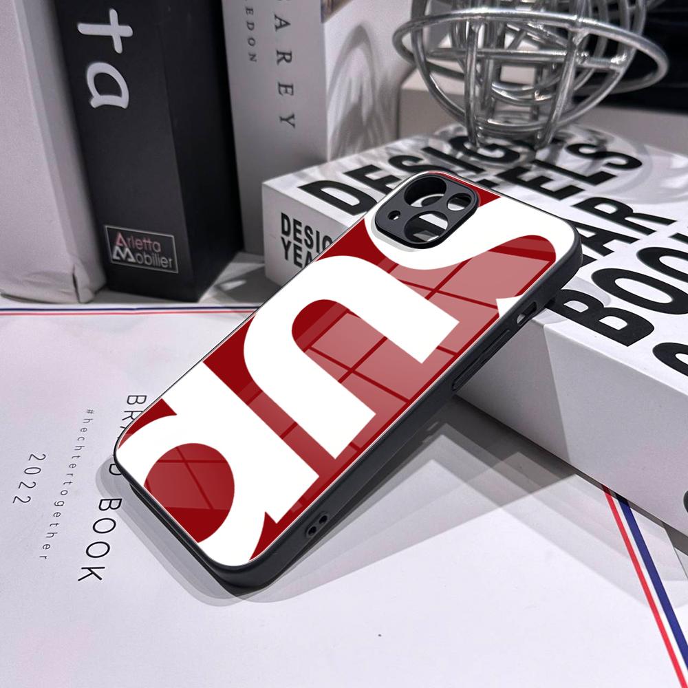 Simple Letter Patterns Phone C - Pc Case Tempered Glass ulasan dan harga