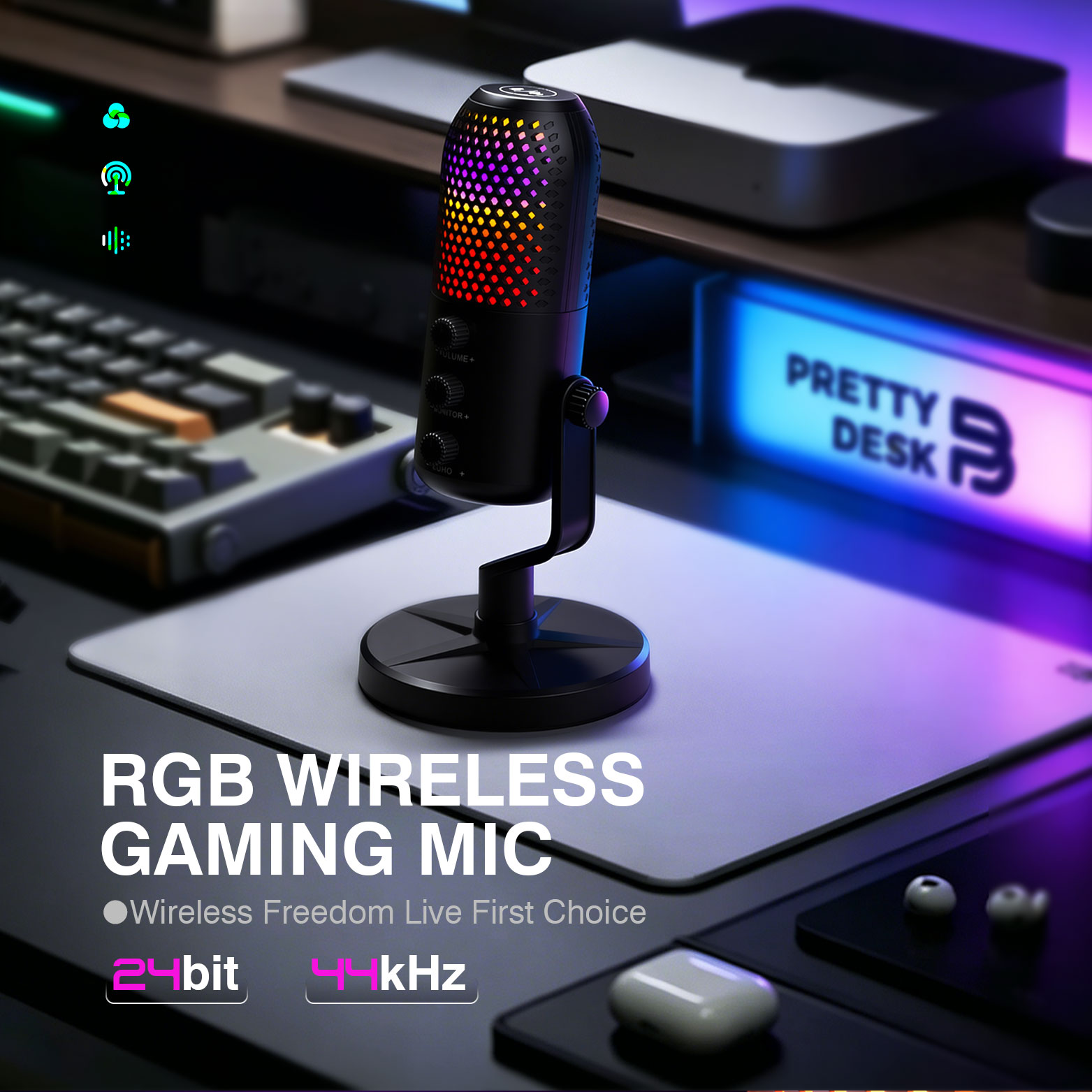 RGB USB capacitor gaming micro - Pc Gaming Discord ulasan dan harga