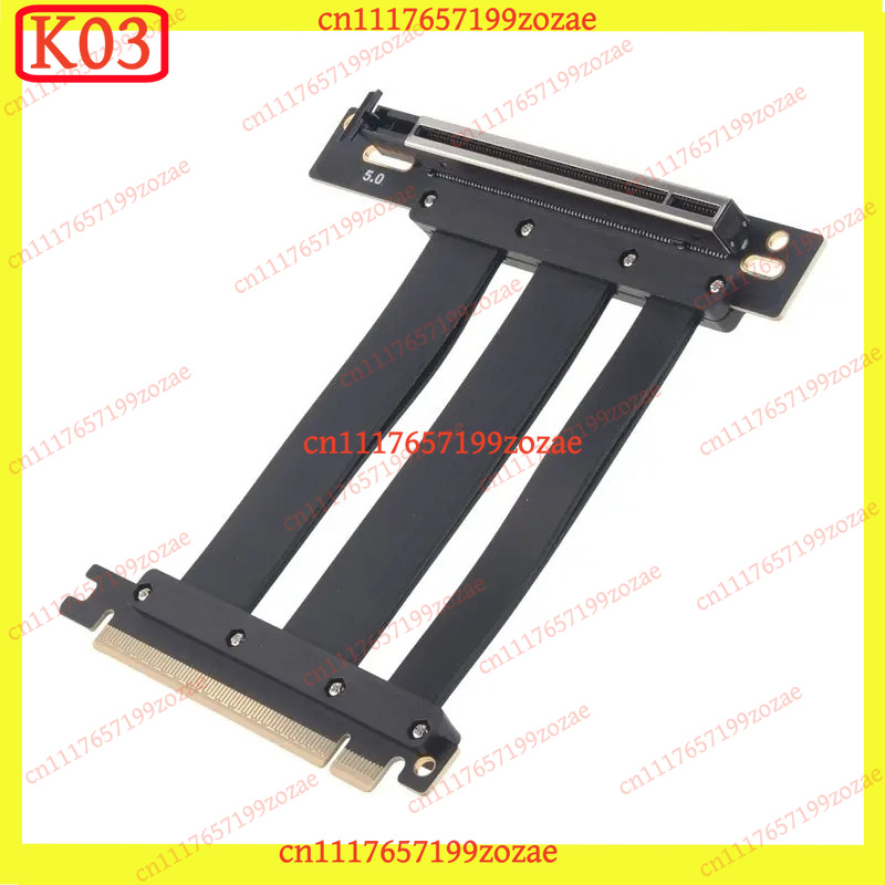 K03 PCIe 5.0 X16 90‑Degree Slo - Pcie Riser Cable ulasan dan harga