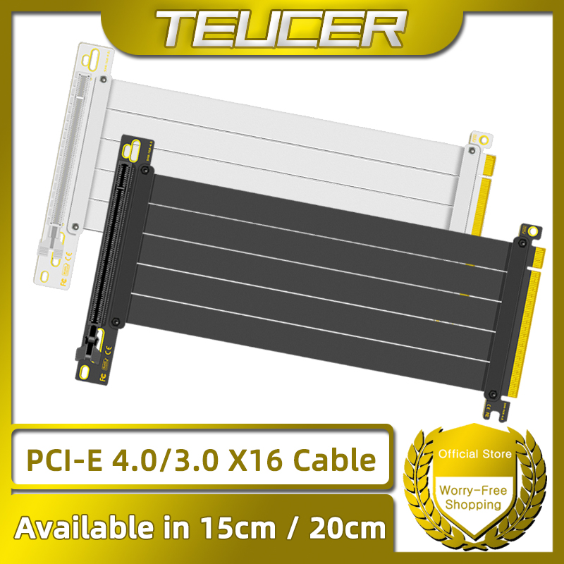 TEUCER PCI-E 4.0 X16 Riser Cab - Pcie Riser Cable ulasan dan harga