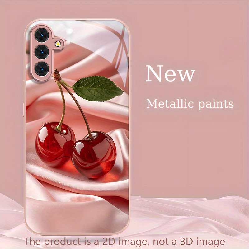 Simplified cherry patterned te - Pc Case Tempered Glass ulasan dan harga