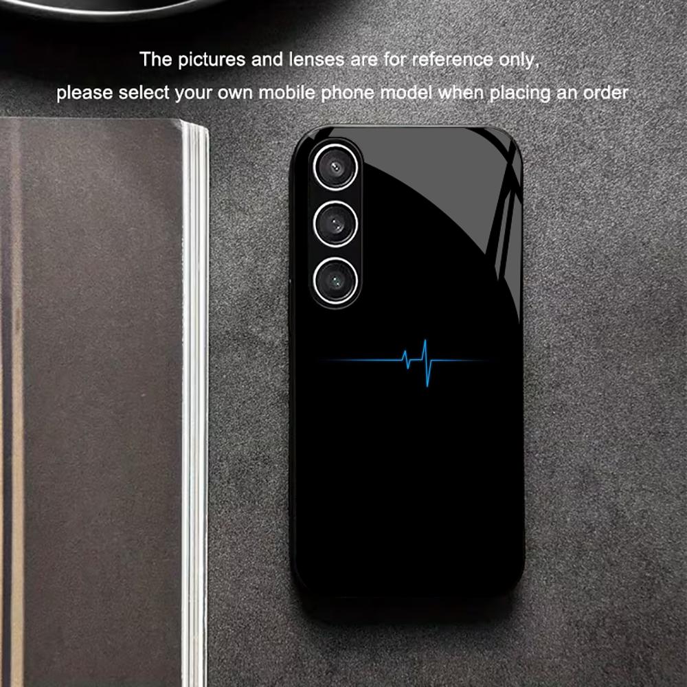 Blue radio waves Tempered Glas - Pc Case Tempered Glass ulasan dan harga