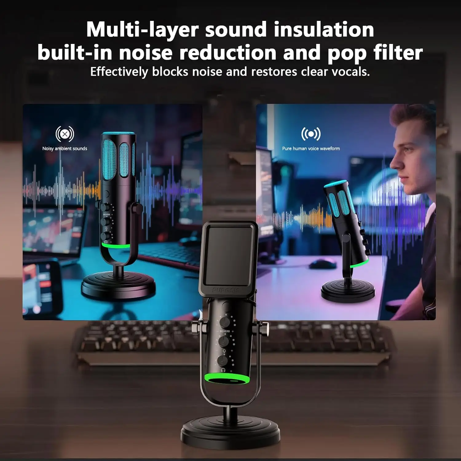 PUPGSIS USB PC Microphone, Gam - Pc Gaming Discord ulasan dan harga