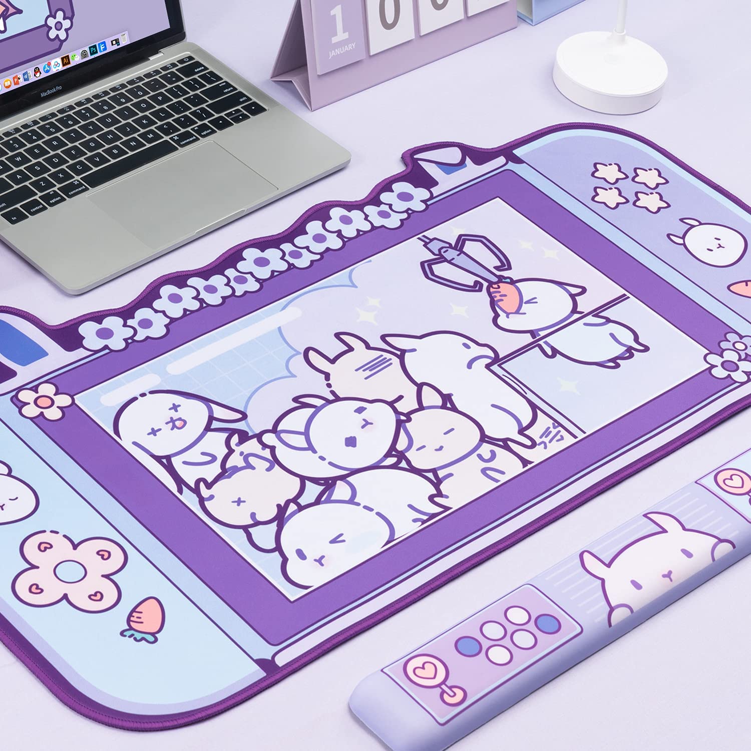 Large Kawaii Gaming Mouse Pad  - Pc Gaming Pink ulasan dan harga