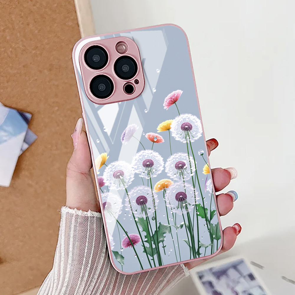 Lotus Flower Phone Case For iP - Pc Case Tempered Glass ulasan dan harga