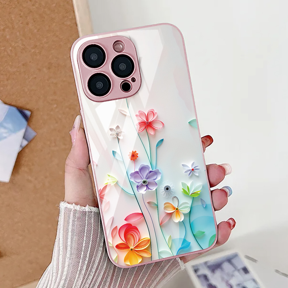 Lotus Flower Phone Case For iP - Pc Case Tempered Glass ulasan dan harga