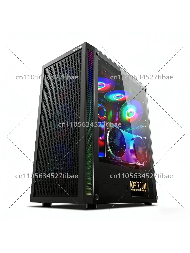 Black E-ATX Computer Case with - Pc Gaming Cpu ulasan dan harga